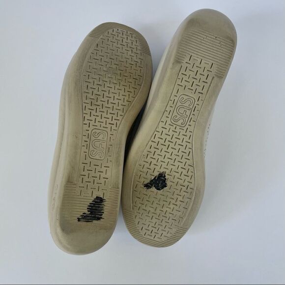 SAS Siesta Shoes Women Size 7 Bone Leather Handsewn Lace Up Oxfords Made in USA - Picture 2 of 9